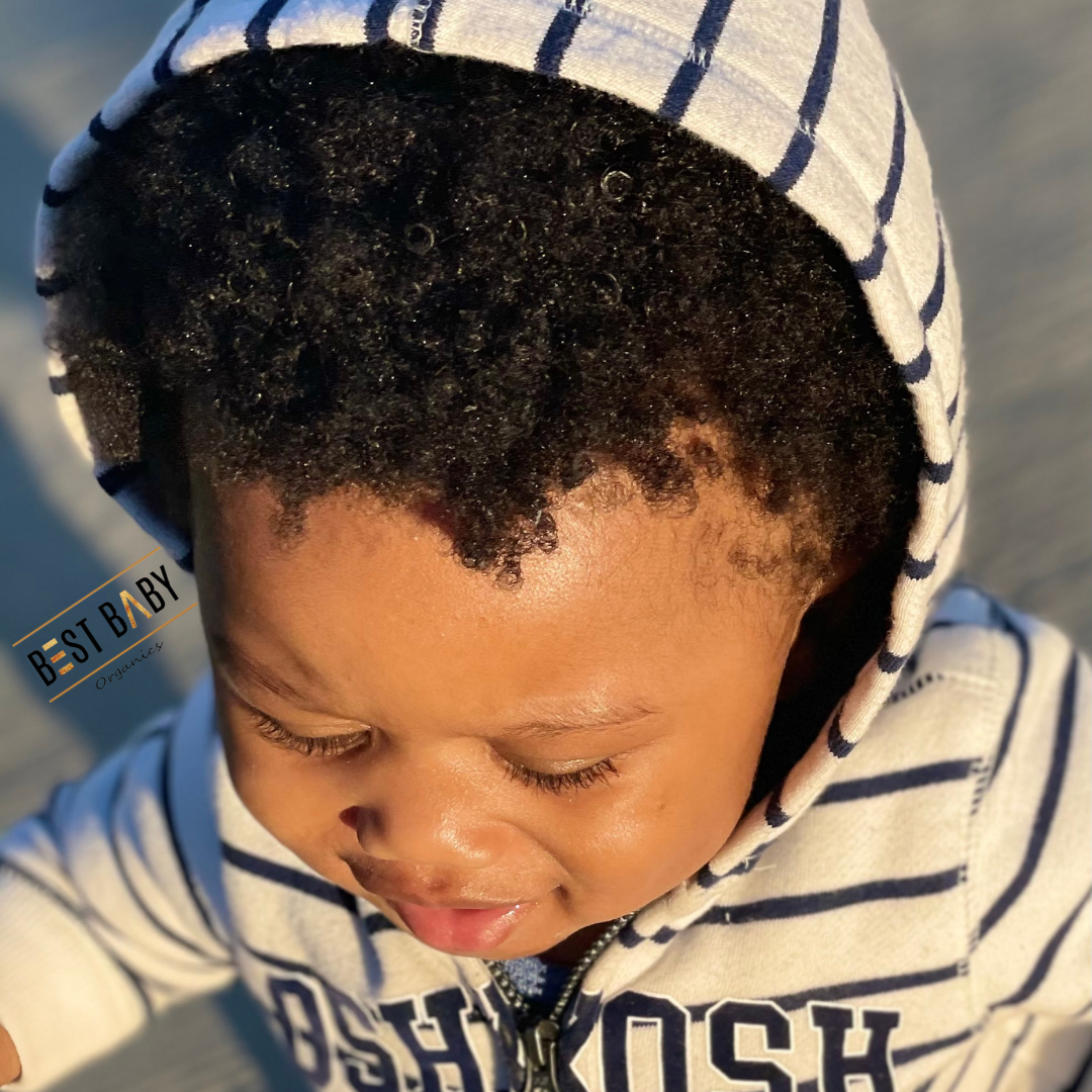 African american curly hair baby