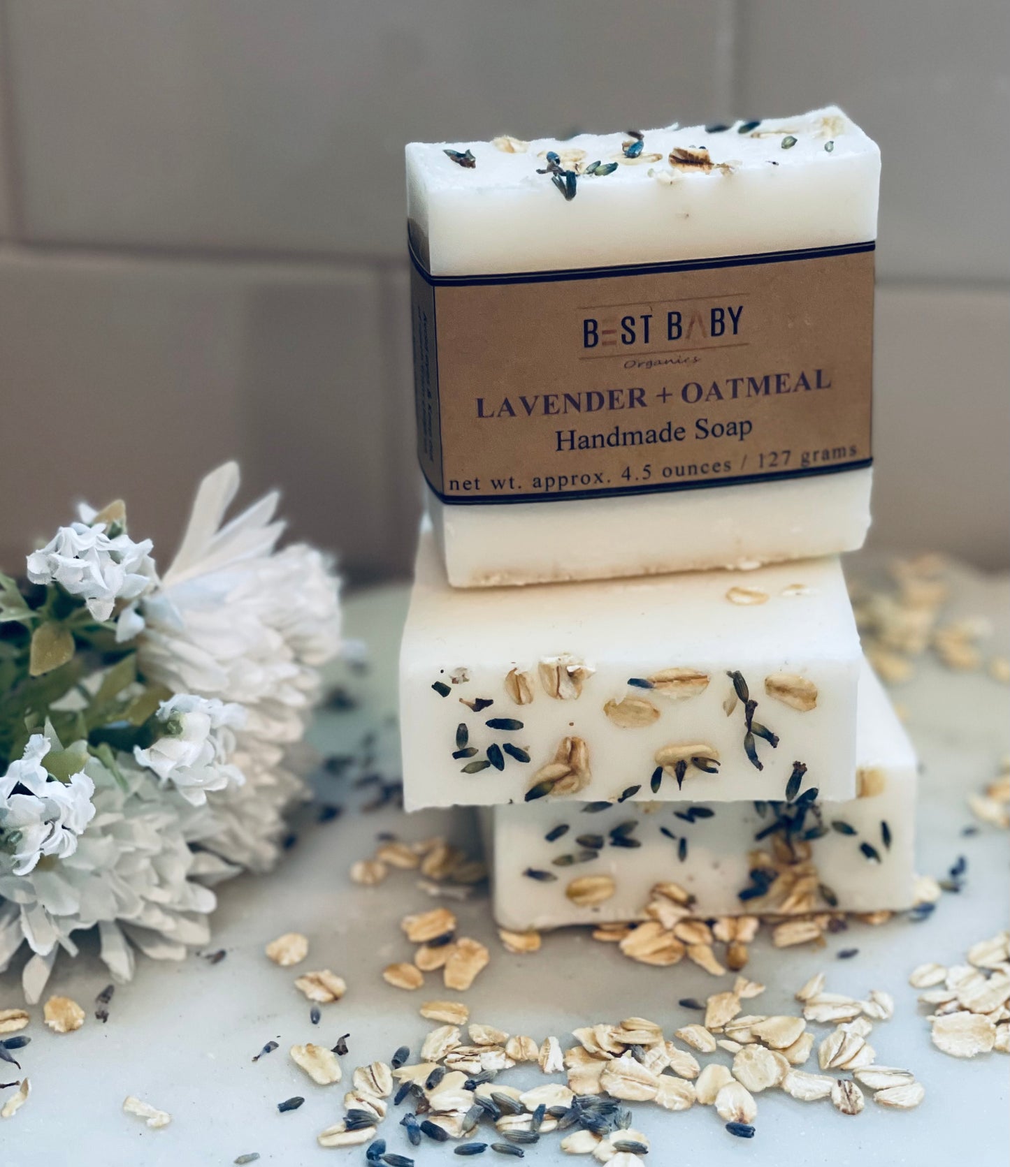 Lavender + Oatmeal Soap Bar